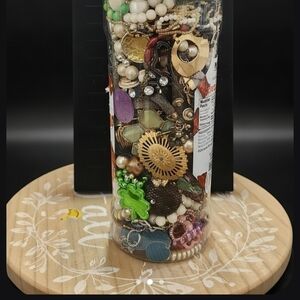 Assorted Broke Jewelry Collection For Crafts DIY Art Pictures Bundle Lot Mystery